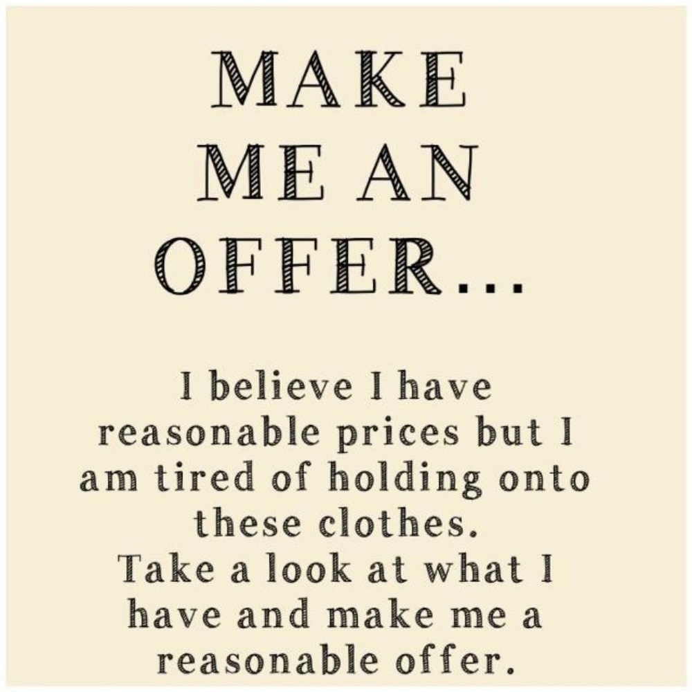 All offers considered